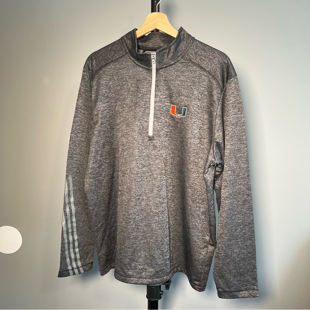 Adidas U-Miami 1/4 Zip Fleece Pullover